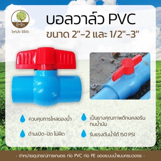 บอลวาล์ว PVC ขนาด 2"-2 และ 1/2"-3" - โตไว