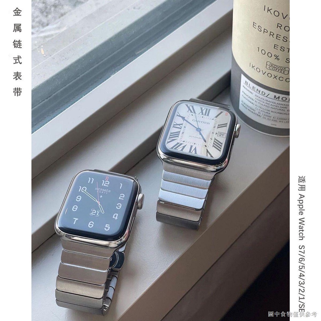 [สายนาฬิกา Apple Watch iwatch] สายนาฬิกาข้อมือสเตนเลส โลหะ สําหรับ Apple Watch S7 iWatch6 Applewatch54321 SE