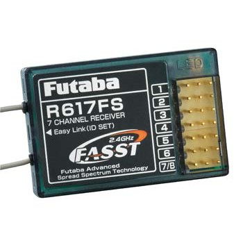รีซีฟ Recive Futaba R617FS 7-Channel 2.4GHz ใช้กับ Futaba 6EX ชุดไฟ รีโมท