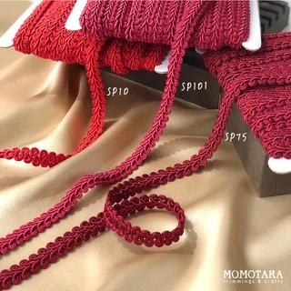 MOMOTARA No.688 (ชุดที่ 1) เทปทอลายตวัด Chinese Knit ขนาด 1.3 CM ความยาว 18 หลา