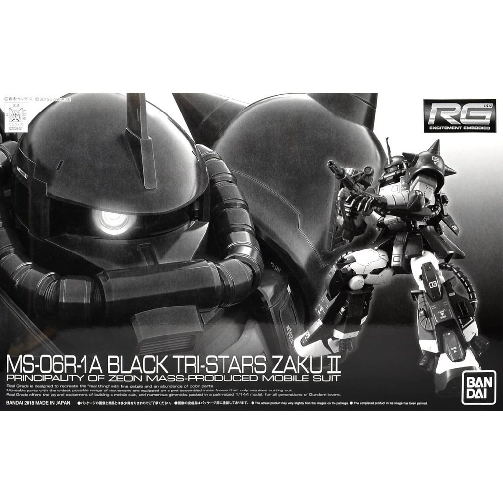 **พร้อมส่ง** [P-BANDAI] RG Black Tri-Stars Zaku II