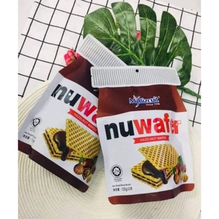 🇬🇧🍮 Nuwafer นูเวเฟอร์🍞😋 เวเฟอร์สอดไส้ช็อกโกแลตเฮเซลนัท 🌰🥐🥯 อร่อย เข้มข้น 130 กรัม 🤎🍫