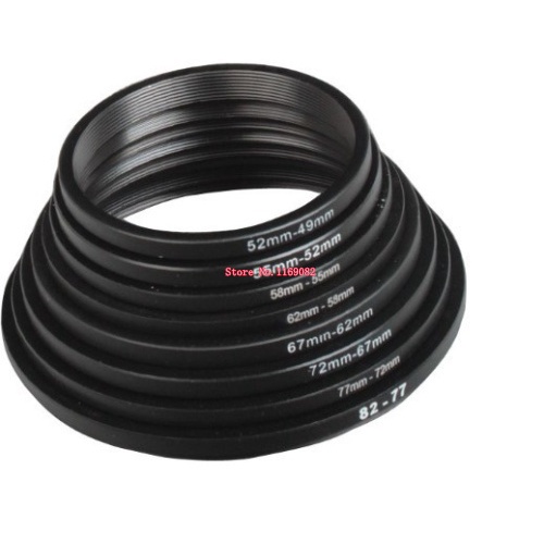 Anello Adattatore Obiettivo 52mm A 49mm | Alluminio Anodizzato | Per Filtri E Accessori | Spedizione Da Italia