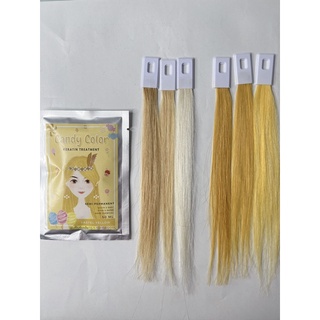 ทรีทเม้นท์เปลี่ยนสีผม  PASTEL YELLOW - CANDY COLOR KERATIN TREATMENT (แคนดี้คัลเลอร์เคราตินทรีทเม้นท์)