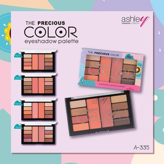 🌟 เมคอัพ พาเลท อายแชโดว์ บลัชออน แอชลีย์  ASHLEY THE PRECUOUS COLOR PALETTE A-335