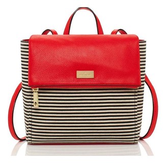 ของแท้ กระเป๋า Kate Spade highland place fabric stripe oliver - Empire Red ของแท้ พร้อมส่ง