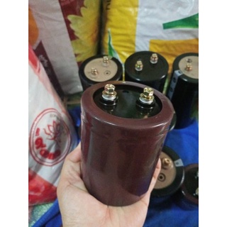 Capacitor 3500uF 400 Vdc  ตัวเก็บประจุ NIPPON ขนาดสูง7.5x6.5CM. คาปาซิเตอร์ 3500UF 400Vdc ของแท้พร้อมส่ง