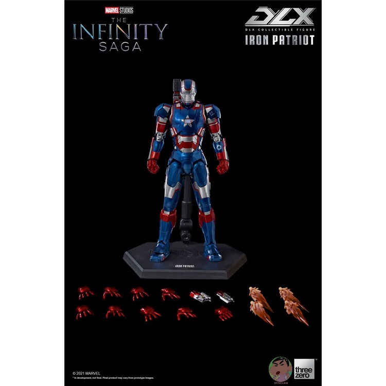 Threezero 1/12 Marvel Avengers Iron Patriots Action Figure