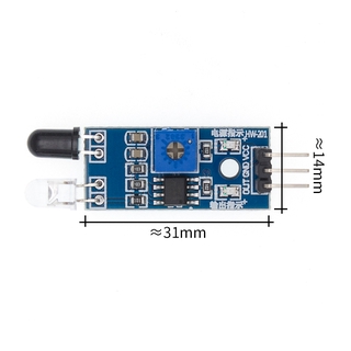 โมดูลเซนเซอร์ Ir อินฟราเรด Obstacle Avoidance Sensor สําหรับ Arduino Smart Car Robot 3 - Pin