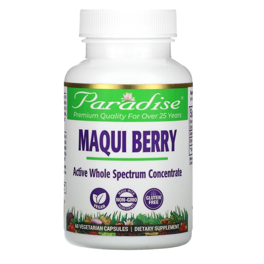 Paradise Herbs Maqui Berry 60 Veggie Caps