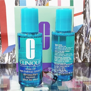 ทำความสะอาด เครื่องสำอางได้อย่างอ่อนโยน 🥰 Clinique Rinse-Off Eye Makeup Solvent ขนาดทดลอง ของแท้ 100%