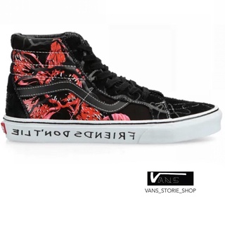 VANS SK8 HI X STRANGER THINGS BLACK RED SNEAKERS สินค้ามีประกันแท้