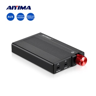 AIYIMA Audio H1 Mini Portable Hifi Earphone Amplifier JRC5532 OP AMP 3.5mm AUX Headphone AMP for Mp3 Player Tablets Phone