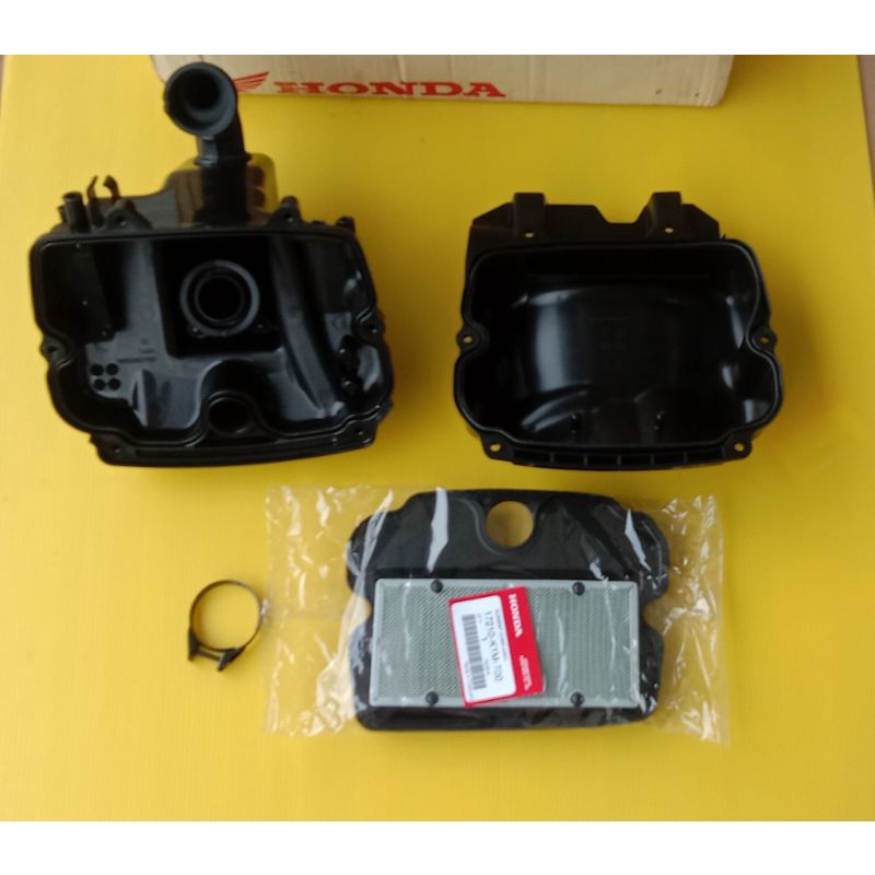 ชุดหม้อกรองแท้4ชิ้น(17210-K1M/17225-K1M/17235-K1M/17256-K90)เวฟ110iรุ่นปี2021-23,SUPER CUBปี2021-23/