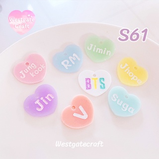 แม่พิมพ์เรซิ่น Heart name Mold S61