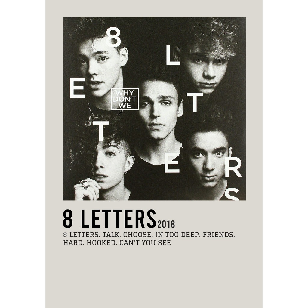 อัลบั้ม Aesthetic Poster Wall 8 Letters โดย Why Dont We วงเด็กชื่อดัง