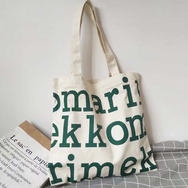 FM004 (พร้อมส่ง) ​กระเป๋า​ผ้าแคนวาสแฟชั่นสไตล์​เกาหลี​สุดฮิต NO.mikko