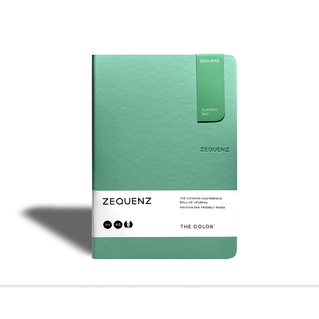 ZEQUENZ THE COLOR A5 "Fern"สมุดโน๊ต Zequenz สีเขียวใบเฟิร์น A5