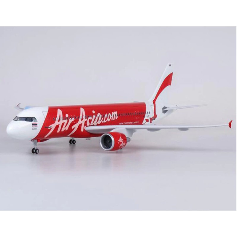 [47CM] โมเดลเครื่องบิน แอร์เอเชีย A320 ทำด้วยเหล็ก มีล้อ มีไฟ มีฐานตั้งโชว์ให้ สวย งานละเอียด – ของขวัญ ของเล่น ตั้งโชว์ ราคา ถูกที่สุด ดีลบีเคเค แกลเลอรีภาพที่ 4