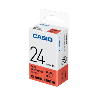 Casio Calculator เทปสติ๊กเกอร์   คาสิโอ รุ่น  XR-24RD แบบสีแดง