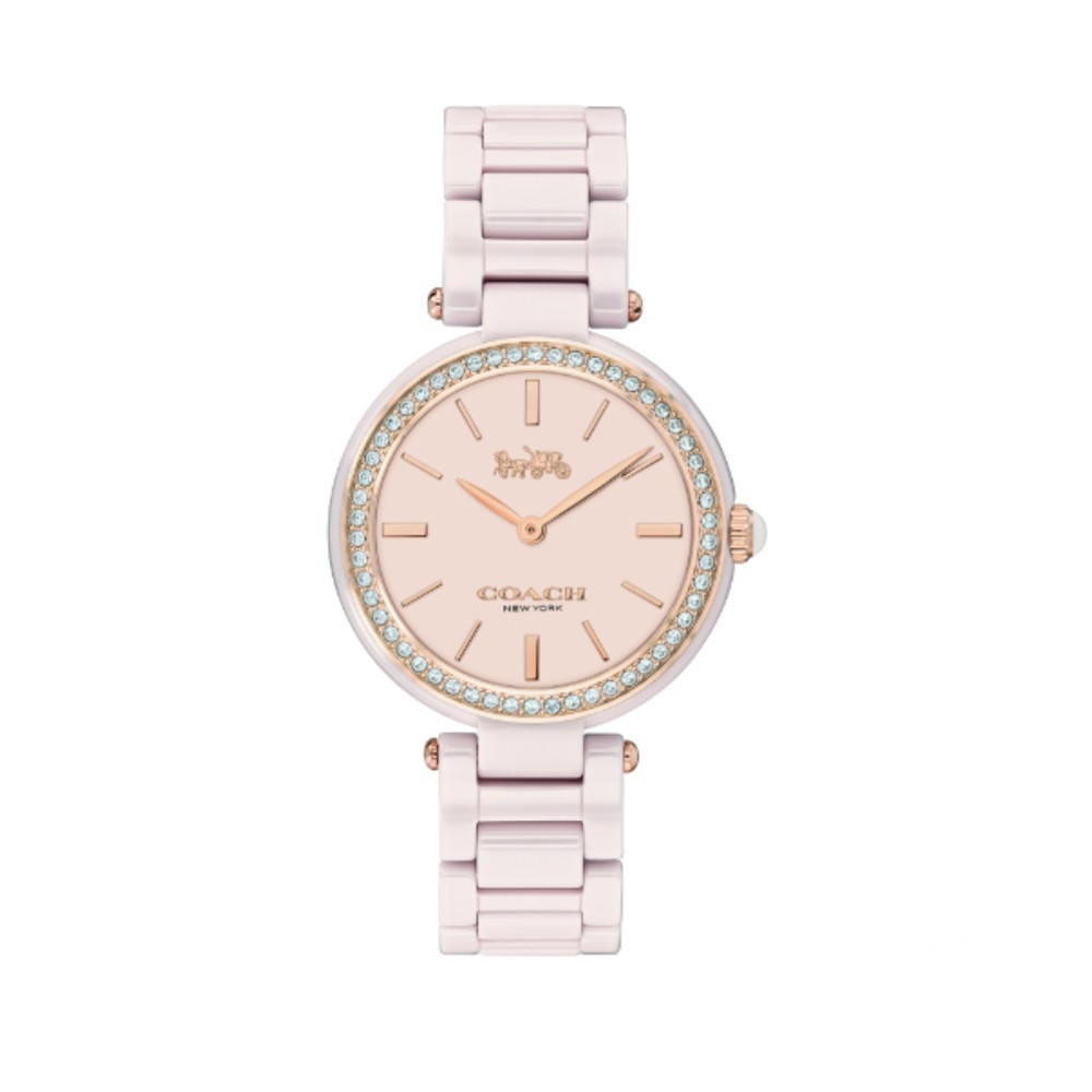 COACH นาฬิกาข้อมือสำหรับผู้หญิง CO14503452 สีชมพู ฿9,990 (ราคาเต็ม ฿15,900)