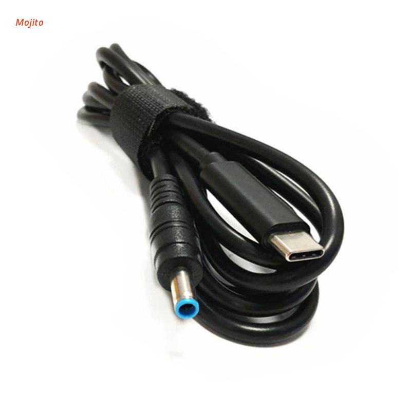 Mojito Usb Type-C Pd Power อะแดปเตอร์แปลง To 4.5X3.0 Dc ปลั๊กสายชาร์จสายเคเบิ้ลสําหรับ Hp Laptop Notebook Connector