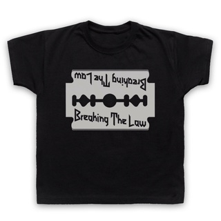 ขายดี!ขายดี เสื้อยืดลําลอง แขนสั้น พิมพ์ลาย BREAKING THE LAW UNOFFICIAL HEAVY METAL ROCK ANTHEM CHILDS HPpdba36PKcdcm97S