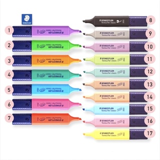 ปากกาไฮไลท์ ปากกาเน้นคำ STAEDTLER  รุ่นTextsurfer classic 364 ครบทุกเฉดสี