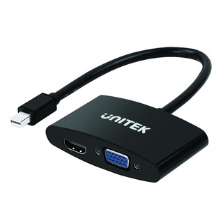 Mini DisplayPort to VGA + HDMI Converter Model: Y-6328BK