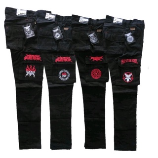 Alpin ALPINA ALPINE ALVINL PUNK Pants Black Red Blue LORENG ARMY KREM CREAM CREAM, กางเกงคาร์โก้ GUNUNG PRAPATAN REBEL PDL SPBU