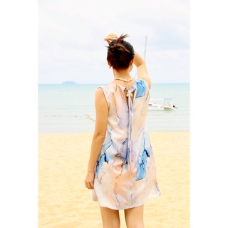 D dress mermaid babyblue เดรส