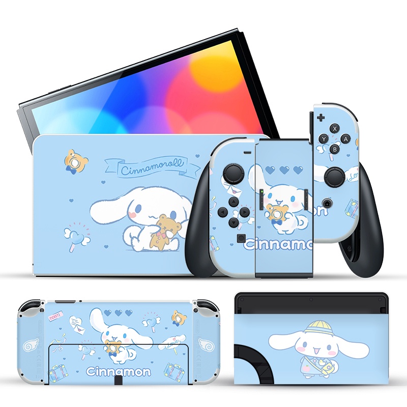 สติ๊กเกอร์ฟิล์มกันรอยขีดข่วนลายการ์ตูน Oled สําหรับ Nintendo Switch Oled