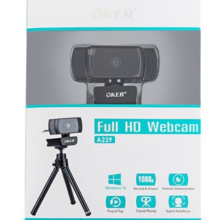 💥💥พร้อมส่ง💥💥OKER A229H OKER WEBCAMERA+ขาตั้ง 🚩🚩รับประกัน 1 ปี🚩🚩