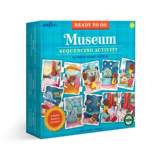 eeBoo PZRTMU - Ready to Go Puzzle - Museum - จิ๊กซอว์เรียงภาพกิจกรรมการไปและกลับจากพิพิธภัณฑ์