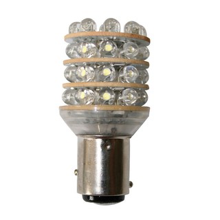 หลอดไฟ แอลอีดี สีคูลไวท์ Bulb 12V, LED, T25 BAY15D, cool white - 36 LEDs, 15x52.5 mm.