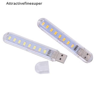 Asth โคมไฟ LED 5V 8 ดวง ขนาดมินิ ชาร์จสาย USB แบบพกพา สําหรับคอมพิวเตอร์ โทรศัพท์มือถือ