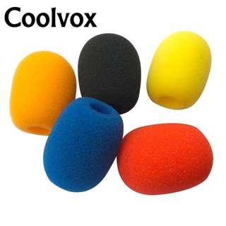 Coolvox โฟมครอบไมโครโฟนเส้นผ่าศูนย์กลาง 1 . 3 ซม . X 3 . 6 ซม . 5 ชิ้น / ล็อต