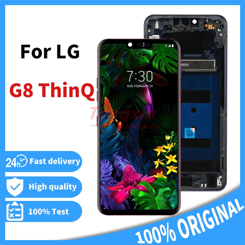 6.1" LCD สําหรับ LG G8 ThinQ LCD Touch Screen Digitizer Assembly Replacement Parts สําหรับ LG G8 LM-
