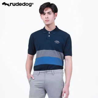 Rudedog By Hashtag เสื้อโปโล ทรงผู้ชาย รุ่น Doublet สินค้าลิขสิทธิ์แท้