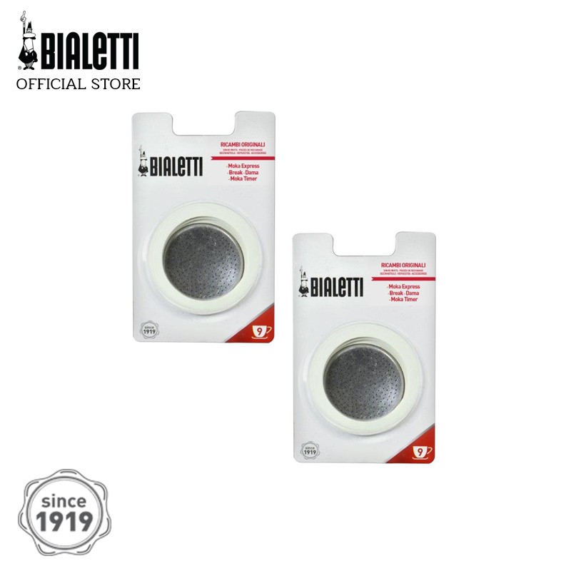 Bialetti อะไหล่ ซีลยางและแผ่นกรองสำหรับ ขนาด 9 ถ้วย/BL-0109835/AP-2