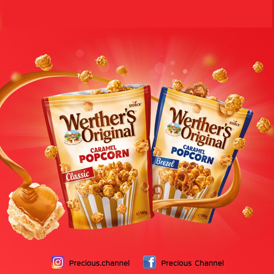 พร้อมส่ง Werther's Original Popcorn ป็อปคอร์นที่กำลังดังที่สุดในเยอรมัน