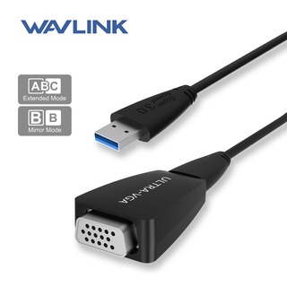 Wavlink SuperSpeed อะแดปเตอร์การ์ดจอภายนอก USB 3.0 เป็น VGA 1080P HD