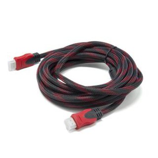 PT SHOP สาย HDMI CABLE สายถัก สีดำแดง ยาว 1.5M/3M/5M/10M