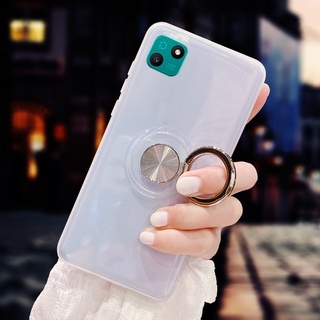 เคสโทรศัพท์มือถือ TPU นิ่ม กันกระแทก พร้อมแหวนแม่เหล็ก สําหรับ Wiko T10