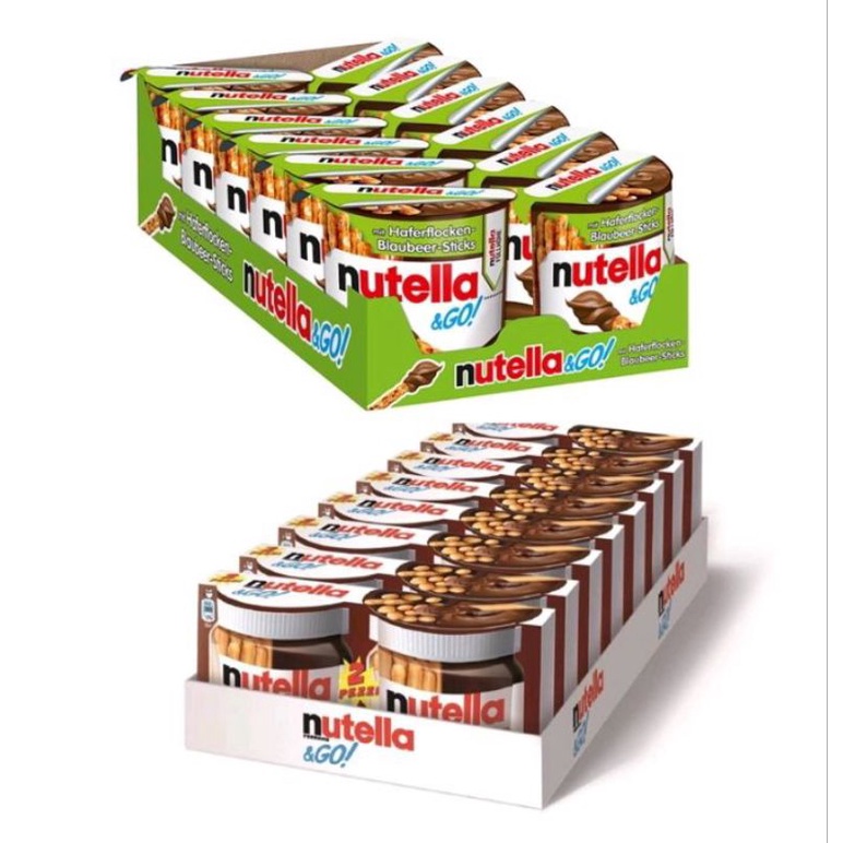 Nutella &amp;Go บิสกิต จิ้มซอส นูเทล่า จำนวน 1 แพ็ค 12 ชิ้น ขนาด 52 กรัม หมดอายุ 05/2022