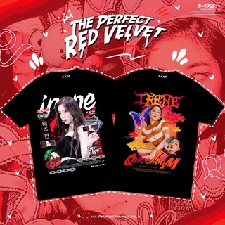 คอตต้อนคอกลม(+FREEBIES) เสื้อยืด ลาย Irene Redvelvet SeriesS-5XL