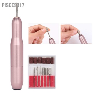 Pisces317 ปากกาสว่านไฟฟ้า แบบพกพา 15000Rpm Usb สําหรับขัดเล็บ