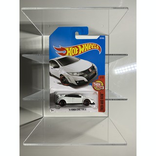 Hot wheels 16 Honda Civic Type R in White 2017 THEN AND NOW 1 OF 10