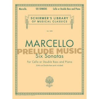 (Cello Double Bass and piano) SIX SONATAS Schirmer Library of Classics Volume 1898 (HL50262690)