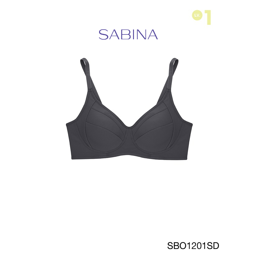 Sabina เสื้อชั้นใน Wireless Bra (ไม่มีโครง) รุ่น Function Bra รหัส SBO1201SD สีเทาเข้ม